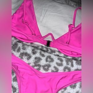 Super Cute Hot Pink Bikini Set.
